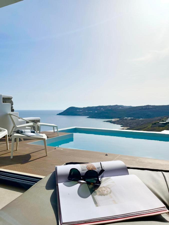 Luxury House With Private Pool At Elia Beach Mykonos Town Eksteriør billede