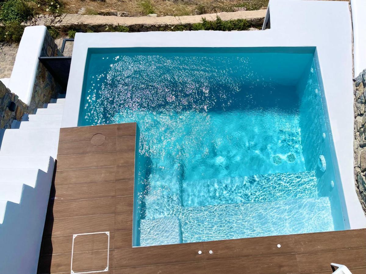Luxury House With Private Pool At Elia Beach Mykonos Town Eksteriør billede