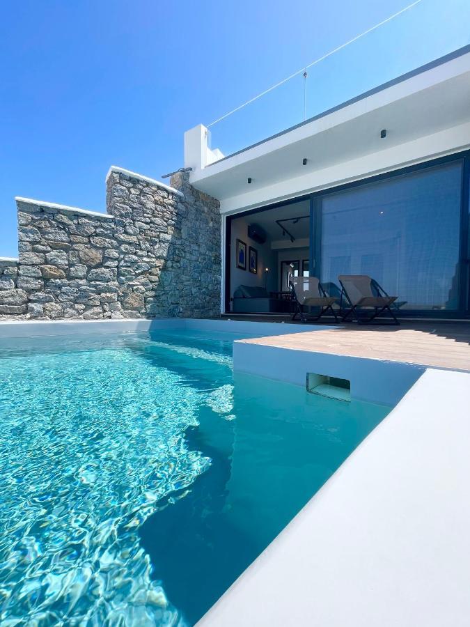Luxury House With Private Pool At Elia Beach Mykonos Town Eksteriør billede