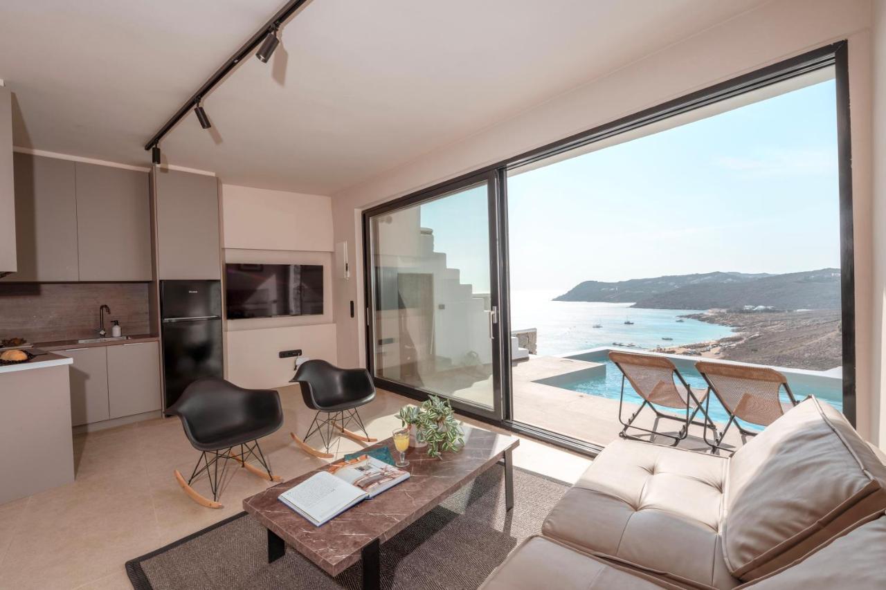 Luxury House With Private Pool At Elia Beach Mykonos Town Eksteriør billede