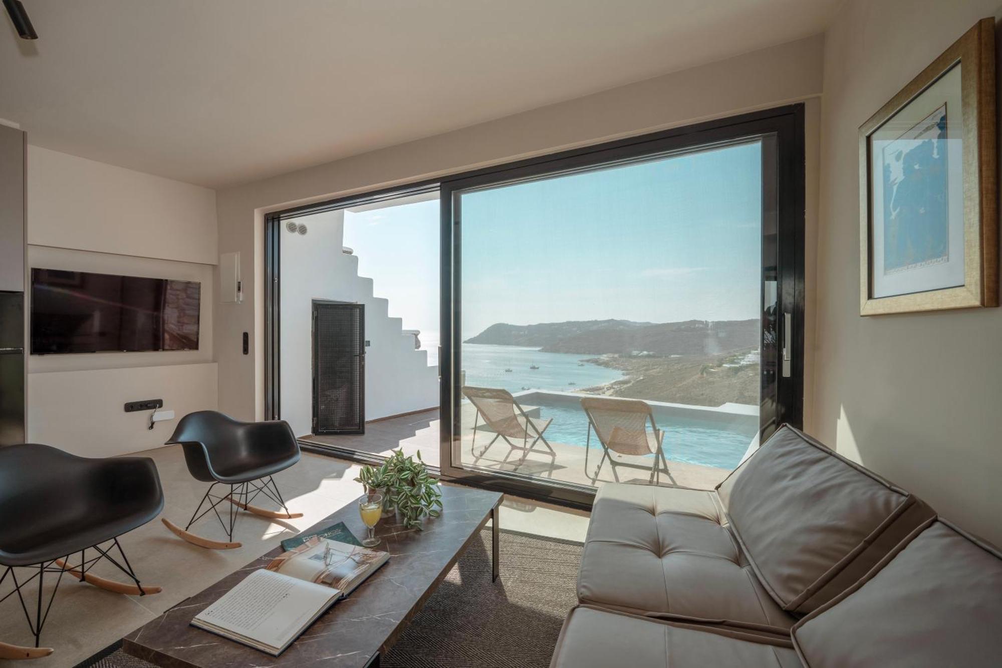 Luxury House With Private Pool At Elia Beach Mykonos Town Eksteriør billede