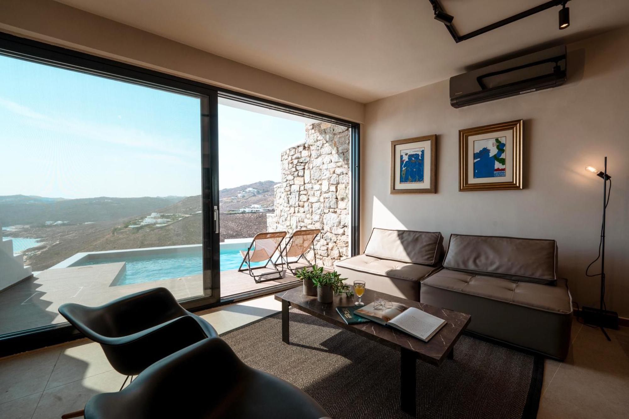 Luxury House With Private Pool At Elia Beach Mykonos Town Eksteriør billede