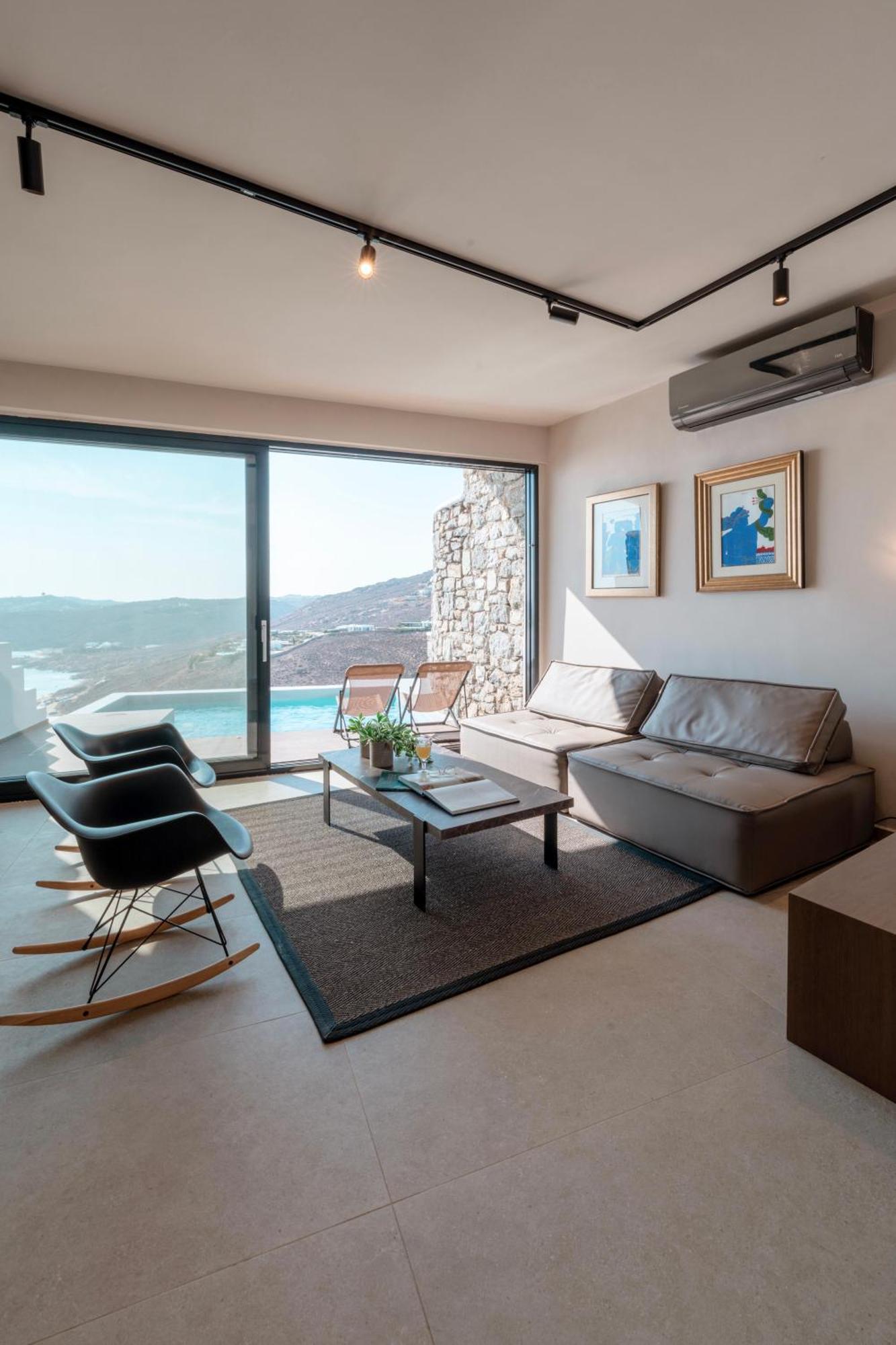 Luxury House With Private Pool At Elia Beach Mykonos Town Eksteriør billede