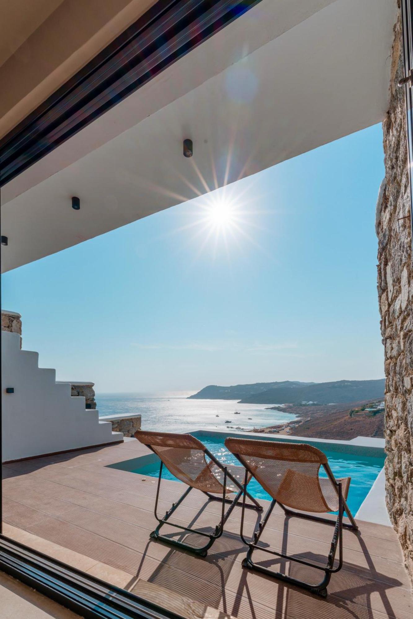 Luxury House With Private Pool At Elia Beach Mykonos Town Eksteriør billede